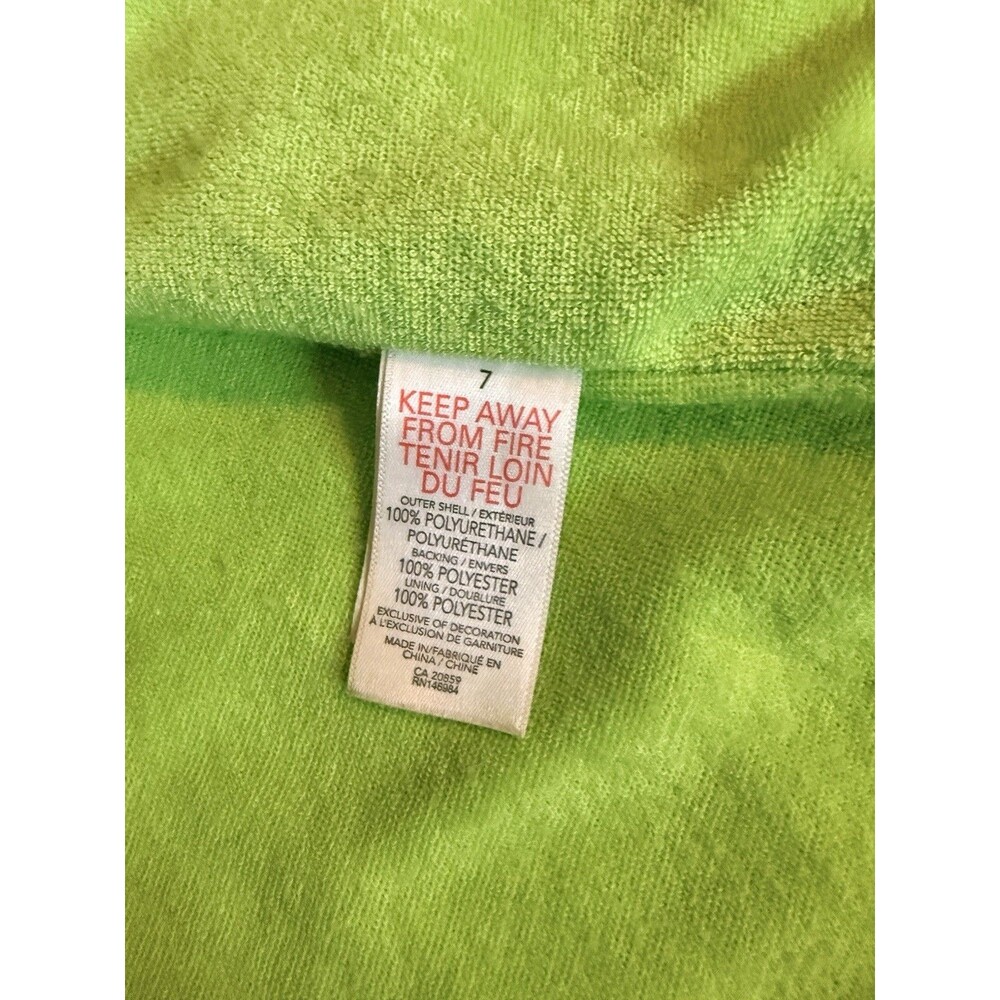 Hatley Boys Rain Jacket Blue Dragons Green Cloth Lined Hood Snap Close Size 7 - Picture 6 of 7